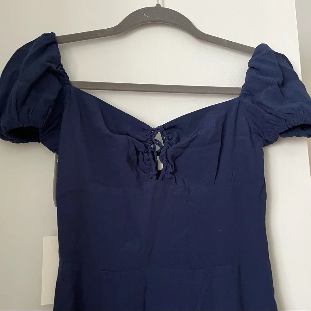 Aritzia Wilfred Pandora Dress Navy size 0 NWT - Picture 7 of 7